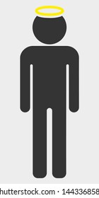 Holy Man Figure vector icon. A flat illustration design of Holy Man Figure icon on a white background.