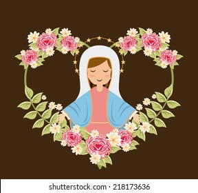 holy mary design , vector illustration