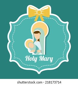 holy mary design , vector illustration