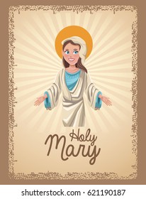 holy mary spiritual card