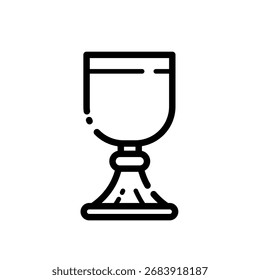 Cáliz de la Santa Misa para la Comunión - Icono de Vector