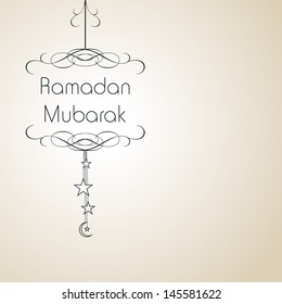 Holy month of muslim community Ramadan Kareem background.