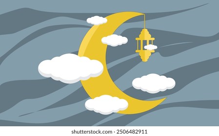 holy month of ramadan image. vector illustration.