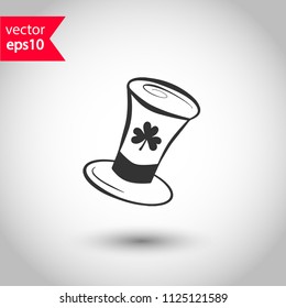 Holy Patrick hat icon. Studio background. EPS 10 vector flat sign.