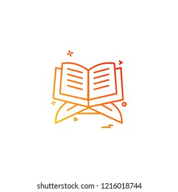 Holy Quran icon design vector