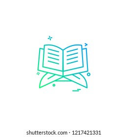 Holy Quran icon design vector
