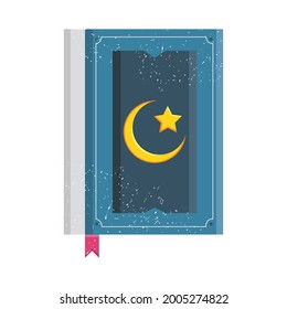 icono sagrado de quran en segundo plano