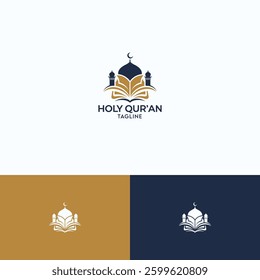 Holy Quran logo vector design template