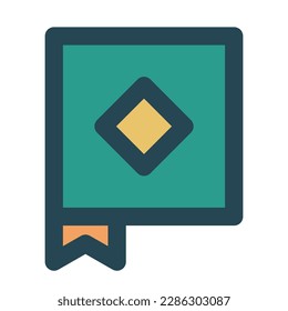 holy quran of ramadan month fill icon set