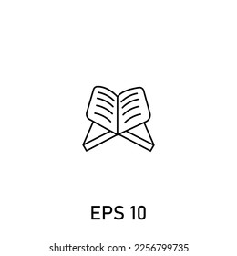 The Holy Quran symbol icon . Web design, mobile app.