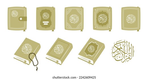 holy quran vector flat collection
