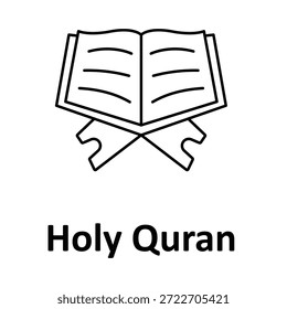 Holy Quran Vector icon which can easily modify or edit
