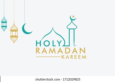 Holy Ramadan Kareem Vector Template