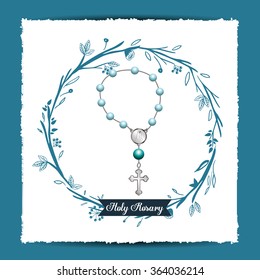 holy rosary design 