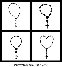 Holy Rosary digital design, vector illustration eps 10 