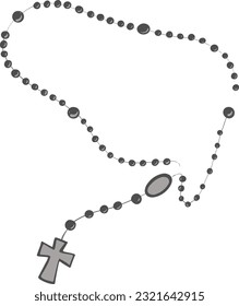 Holy Rosary Hand Drawn Illustration