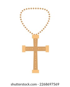 holy rosary icon isolated white background