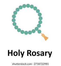 Ícone de vetor do Santo Rosário que pode facilmente modificar ou editar
