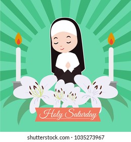 Holy Saturday Illustration