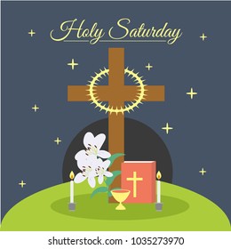 Holy Saturday Illustration