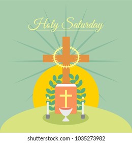 Holy Saturday Illustration