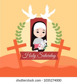 Holy Saturday Illustration