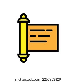 Holy scripture line icon isolated on white background. Black flat thin icon on modern outline style. Linear symbol and editable stroke. Simple and pixel perfect stroke vector illustration