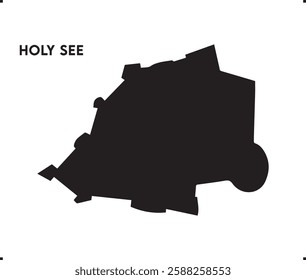 Holy See icon vector design, Holy See Logo design, Vatican City unique charm and natural wonders, Use it in your marketing materials, travel guides, or digital projects, Vatican City map logo vector