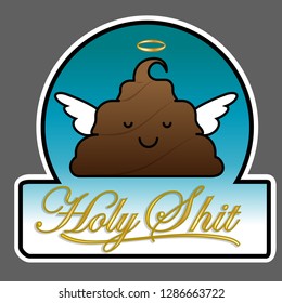 Holy Shit sticker