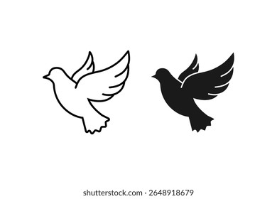 Holy Spirit Dove Icon, Christian Symbol of Peace and Faith