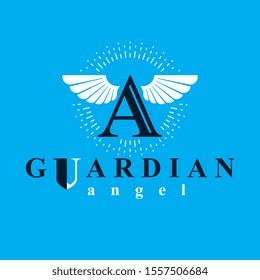 Holy spirit graphic vector logo for use in educational and religious organizations.