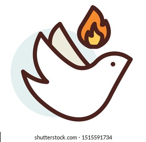 Holy Spirit illustration vector design