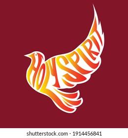 Holy Spirit logo vector illustration