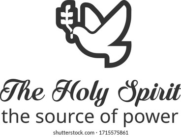 Holy Spirit Pentecost Special Quote Typography Stock Vector (Royalty ...