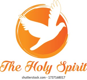 The Holy Spirit, Pentecost Sunday Special Quote, Typography for print or use as poster, card, flyer or T Shirt