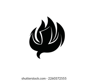 Holy spirit Silhouette Logo, art vector design