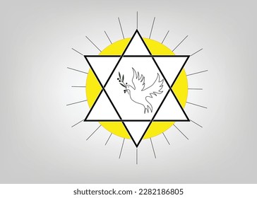 holy spirit symbol vector for logo icon banner communion presentation template 