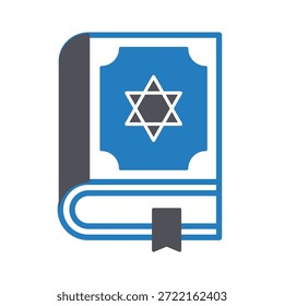 Icono del Vector de la Torá sagrada que puede modificar o editar fácilmente

