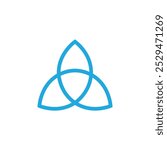 Holy Trinity icon simple vector symbol