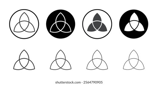Holy Trinity icon simple vector symbol