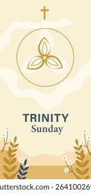 Holy Trinity Sunday Religious Vector Art 