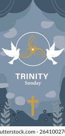 Holy Trinity Sunday Religious Vector Art 