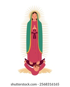 holy virgin of guadalupe isolated