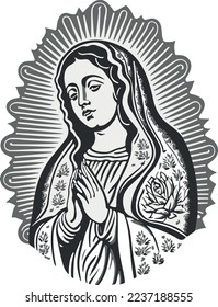 The holy Virgin of Guadalupe mexico