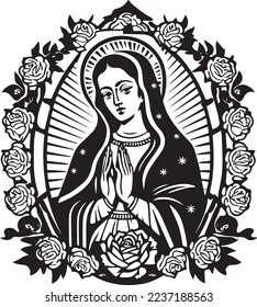 The holy Virgin of Guadalupe mexico