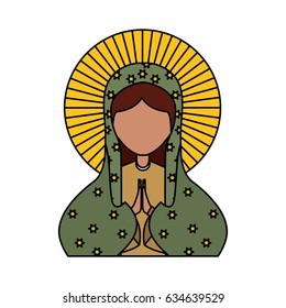 Holy virgin mary icon