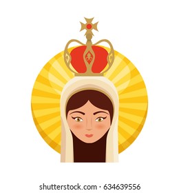 Holy virgin mary icon