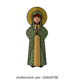 Holy virgin mary icon