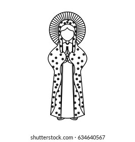 Holy virgin mary icon