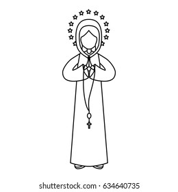 Holy virgin mary icon
